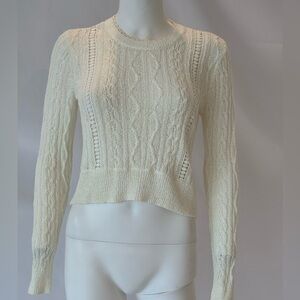 BCBG MaxAzria Mixed Stitch Spring sweater
Milky White Size XS